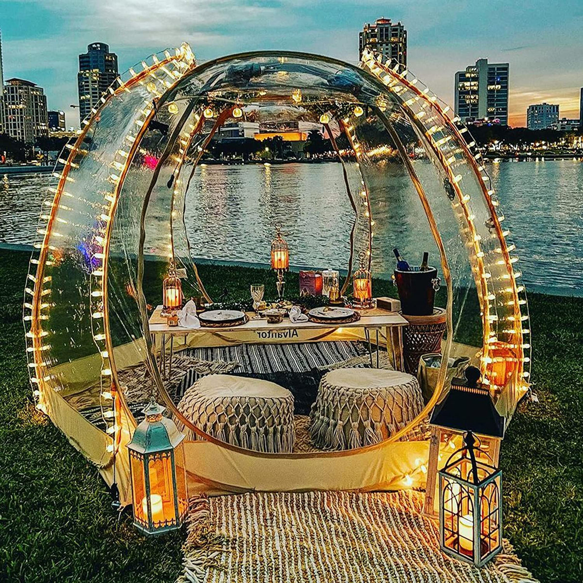 Alvantor Bubble Tent Pop Up Gazebo, 8-10 Person Igloo Dome Garden Patio Canopy Shelter - image 5