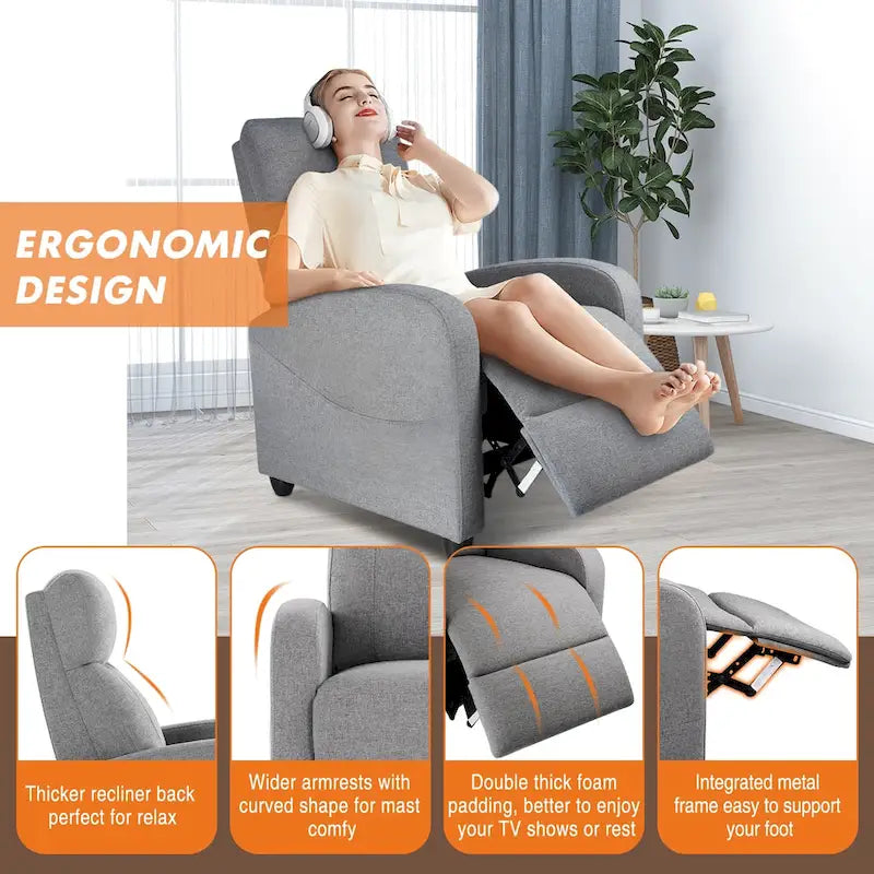 Versatile Recliner Chair with 8 Massage Settings and Lumbar Support for Ultimate Relaxation and Home Theater Experience - image 15