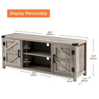 Rustic Farmhouse Barndoor TV Stand - Entertainment Center for TVs up to 70 Inches - image 16