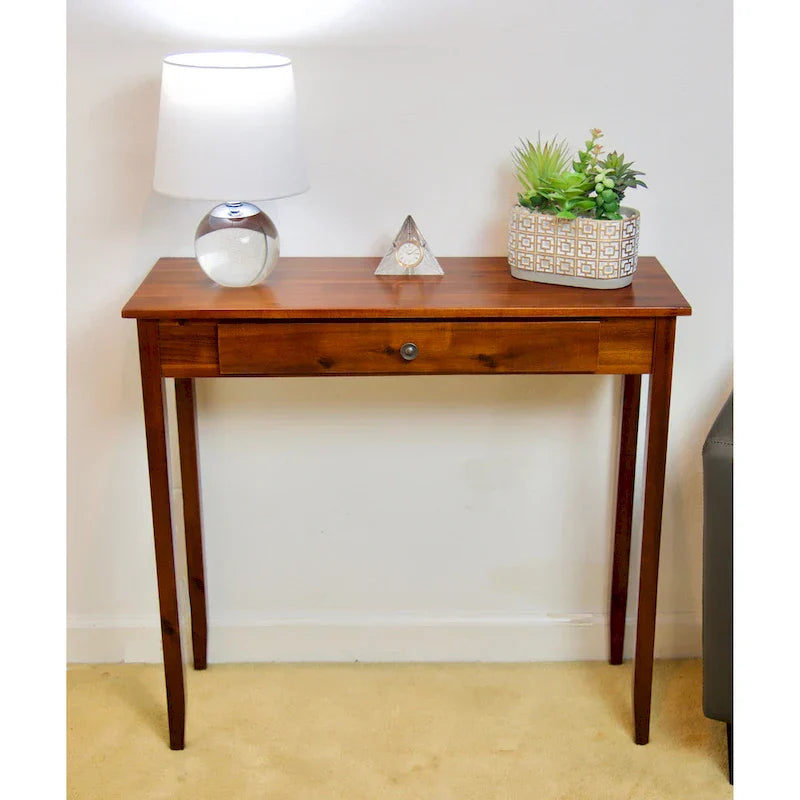 Porch & Den Holly Hill Solid Acacia Console Table with 1 Drawer - image 9