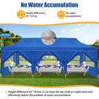Hoteel 10x15 Heavy Duty Canopy Tent with 4 Sidewalls,Pop up Canopy for Parties Wedding,Commercial Easy up Gazebo with Roller Bag,UV 50+ &,Black - image 50