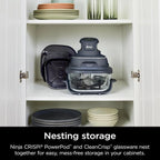 Ninja Crispi 4-in-1 Portable Glass Air Fryer Cooking System, 1500W, 4QT & 6-Cup TempWare Glass Containers with Storage Lids, Microwave, Freezer & Dishwasher Safe - image 24