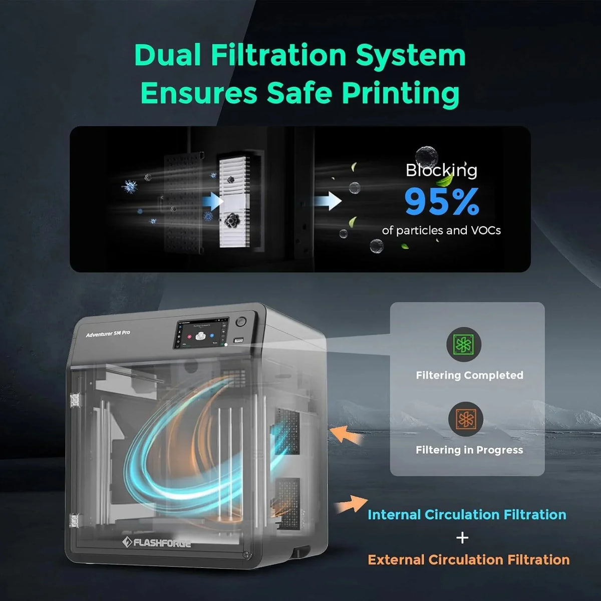 Adventurer 5M 3D printer with fully automatic leveling - image 11