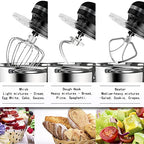 Aucma Stand Mixer, 6.5-QT 660W 6-Speed Tilt-Head Food Mixer, Kitchen Electric Mixer - image 4