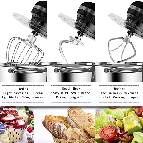 Aucma Stand Mixer, 6.5-QT 660W 6-Speed Tilt-Head Food Mixer, Kitchen Electric Mixer - image 4