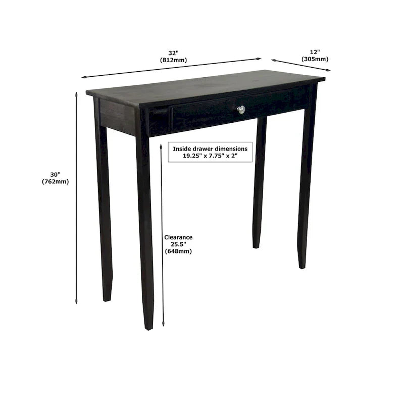 Porch & Den Holly Hill Solid Acacia Console Table with 1 Drawer - image 23