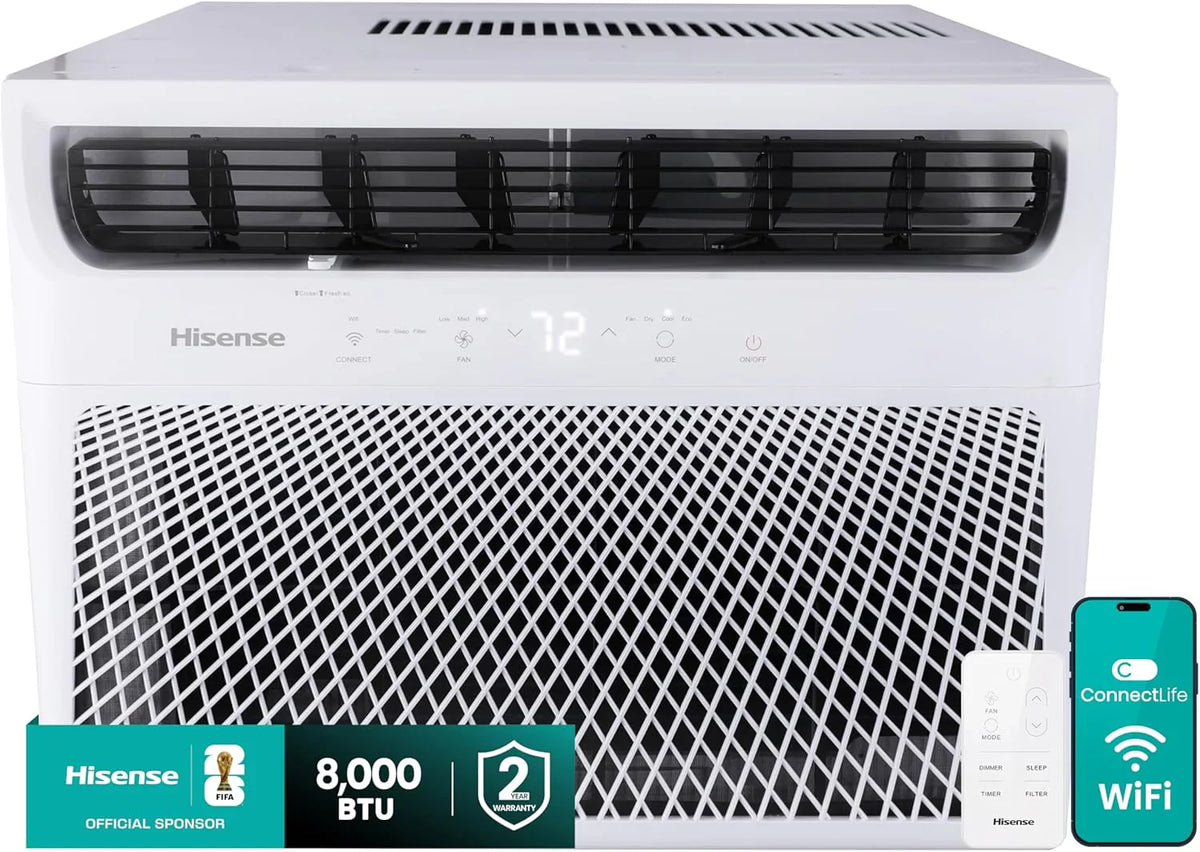 Hisense 14,000 BTU Smart Window Air Conditioner, 3 modes (Cooling, Fan, Dehumidifier) - image 5