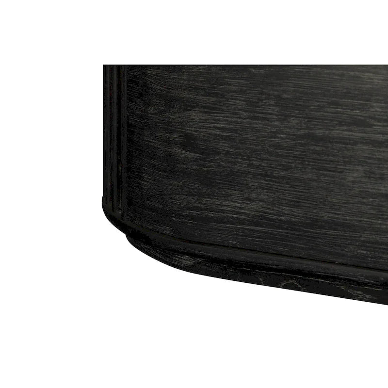 Modrest Fields Contemporary Black Acacia Chest of Drawers - image 3