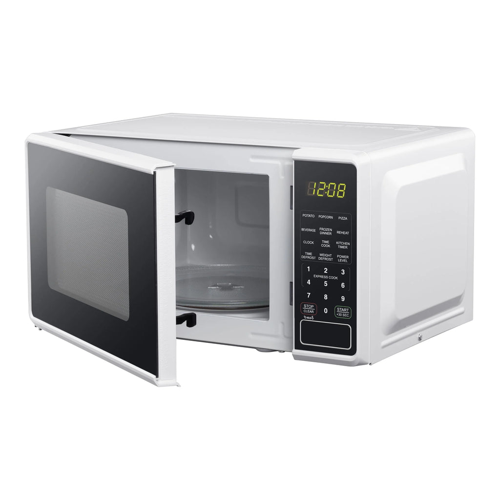 Mainstays 0.7 Cu. Ft. Countertop Microwave Oven, 700 Watts, White, New - image 12