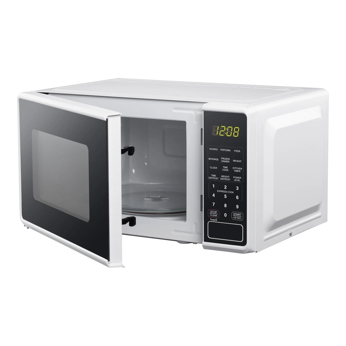 Mainstays 0.7 Cu. Ft. Countertop Microwave Oven, 700 Watts, White, New - image 12