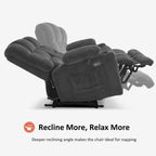 MCombo Power Loveseat Recliner, Electric Reclining Loveseat Sofa with Heat and Vibration, Cupholders, USB Charge Ports RS6314 - image 18