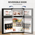 FREE VILLAGE Compact Refrigerator with Freezer,2 Door Mini Fridge,Adjustable Shelf,Small Fridge for Bedroom Office Dorm Kitchen,3.2 Cu.Ft. - image 4