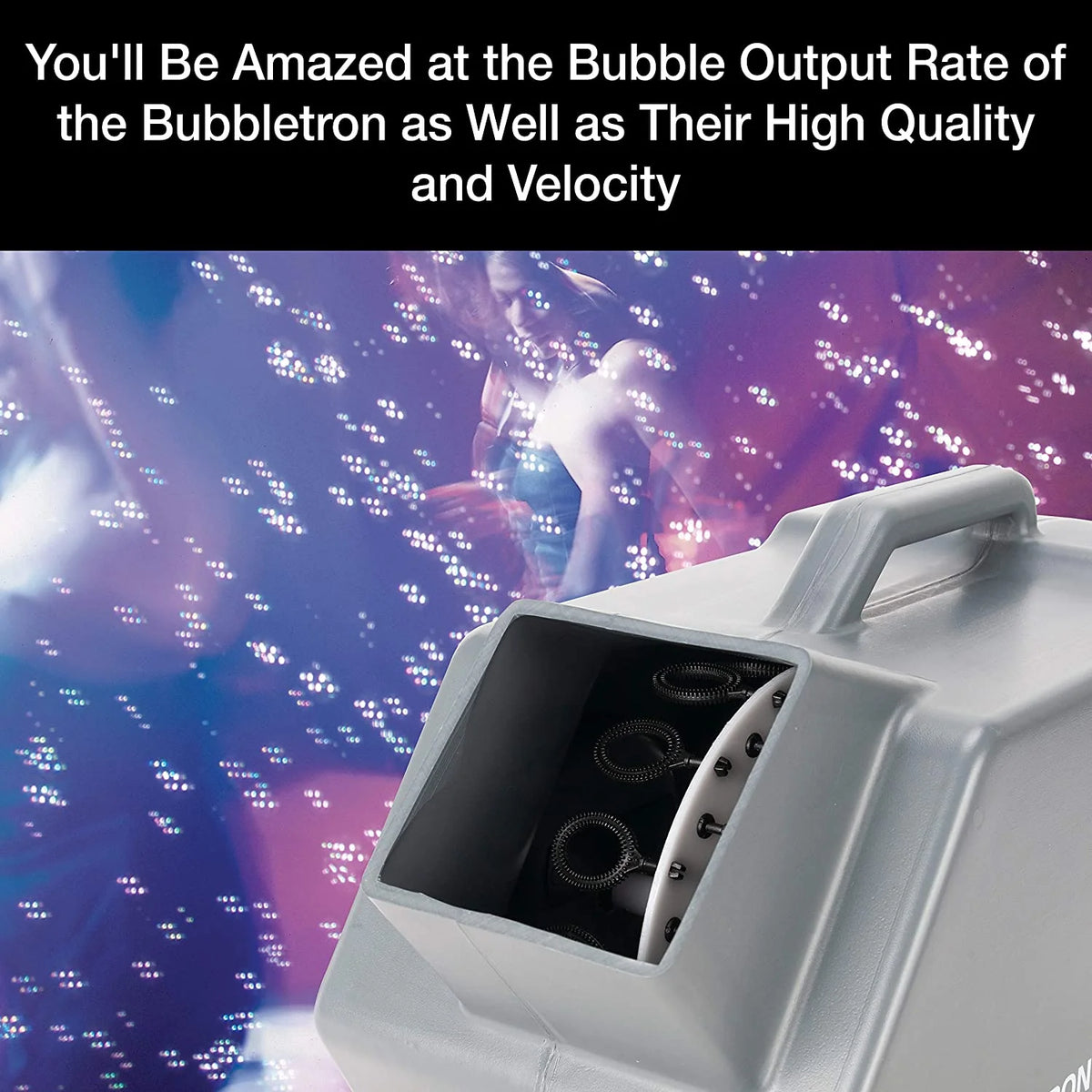 ADJ BUBBLETRON,Molded Plastic, Bubble MACHIN, Black - image 10
