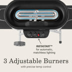 RoadTrip 285 Portable Stand-Up Propane Grill with 3 Adjustable Burners & Instastart Ignition, 20,000 BTUs of Power for Outdoor Cooking, Camping, Tailgating, Grilling, BBQs, & More - image 8