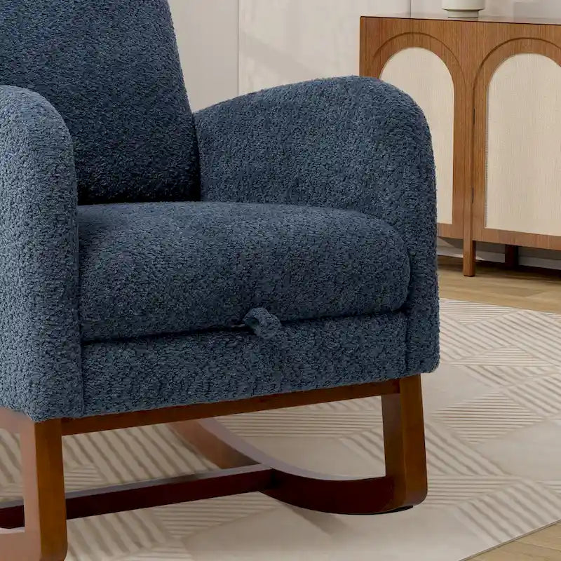 Ergonomic High Back Rocking Chair with Adjustable Footrest - image 23