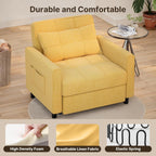 Sofa Bed Chair 3 in 1 Convertible Pullout Single Sleeper Chair Bed Spacious Multifunctional Sofa - image 10