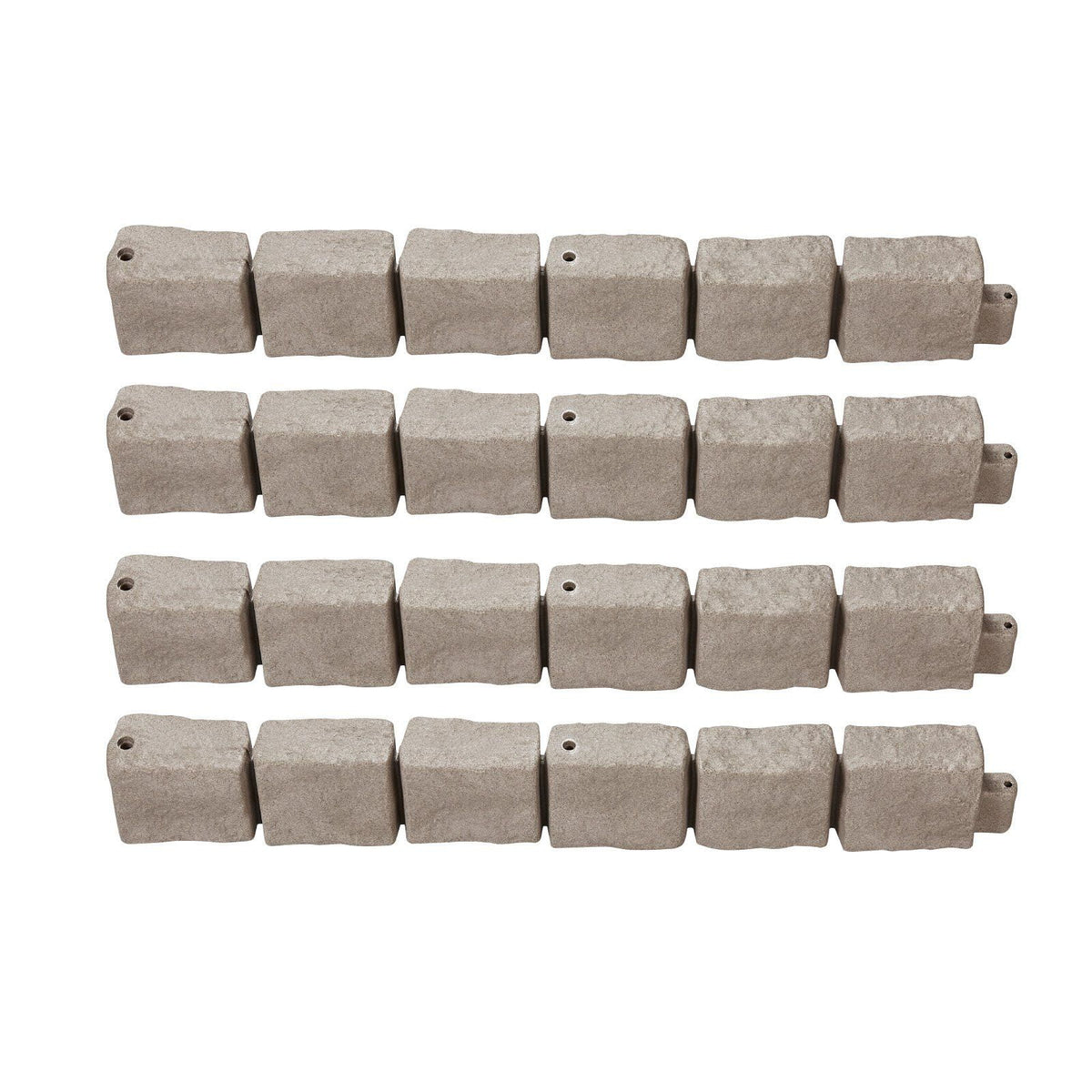Fake Stone Landscape Edging 46.8x3.9 in Lawn Edging Border Fade - Resistant No Dig - image 11