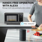 TOSHIBA 4-in-1 ML-EC42P(SS) Countertop Microwave Oven, Smart Sensor, Convection, Air Fryer Combo, Mute Function, Position Memory 13.6" Turntable, 1.5 Cu Ft, 1000W, Silver - image 7