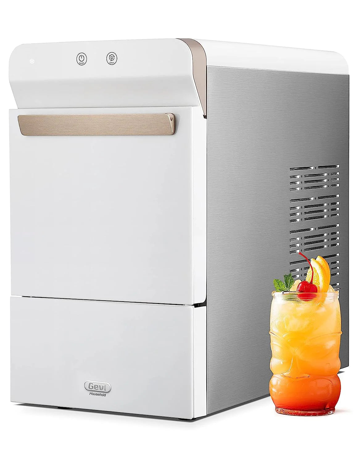 V2.0 Countertop Nugget Ice Maker / Self Cleaning Pellet Ice Maker / Open and Pour Refill / Stainless Steel Housing / - image 1