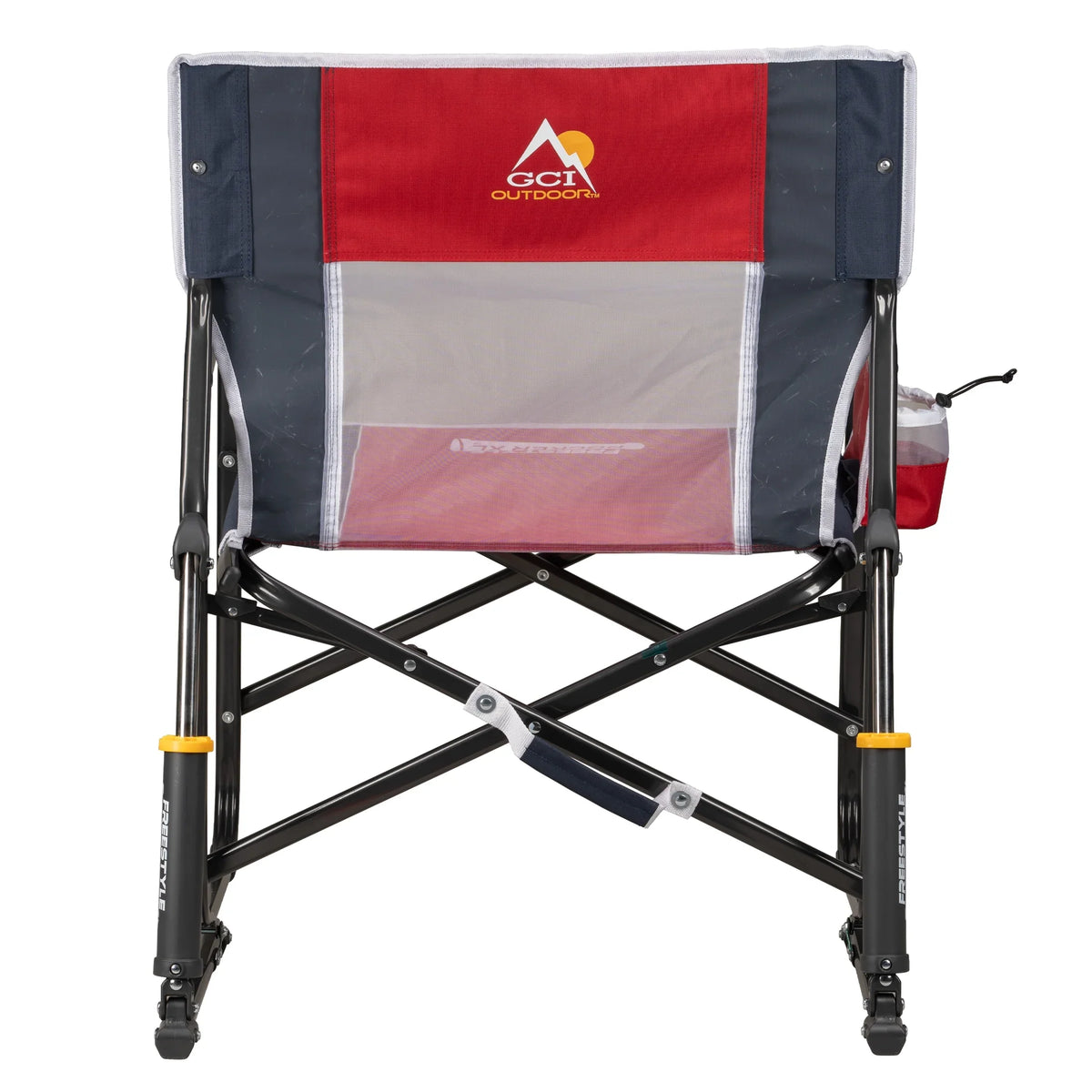 GCI Outdoor Freestyle Rocker XL Oversized Foldable Rocking Camp Chair, Pewter - image 13