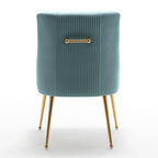 SEYNAR Set of 6 Modern Glam Boucle Velvet Dining or Vanity Chairs with Rear Handle - image 17