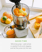 J2 Cold Press Juicer Self Feeding for Hands Free Operation with Wide Mouth Hopper for Whole Recipe Loading, Zero Waste Masticating Juicer For More Juice, Less Pulp Easy Cleanup & Assembly - image 5