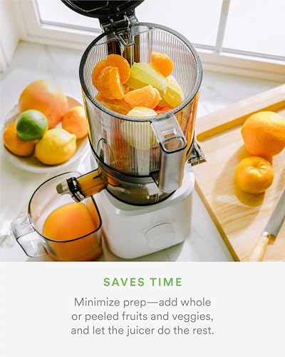 J2 Cold Press Juicer Self Feeding for Hands Free Operation with Wide Mouth Hopper for Whole Recipe Loading, Zero Waste Masticating Juicer For More Juice, Less Pulp Easy Cleanup & Assembly - image 5