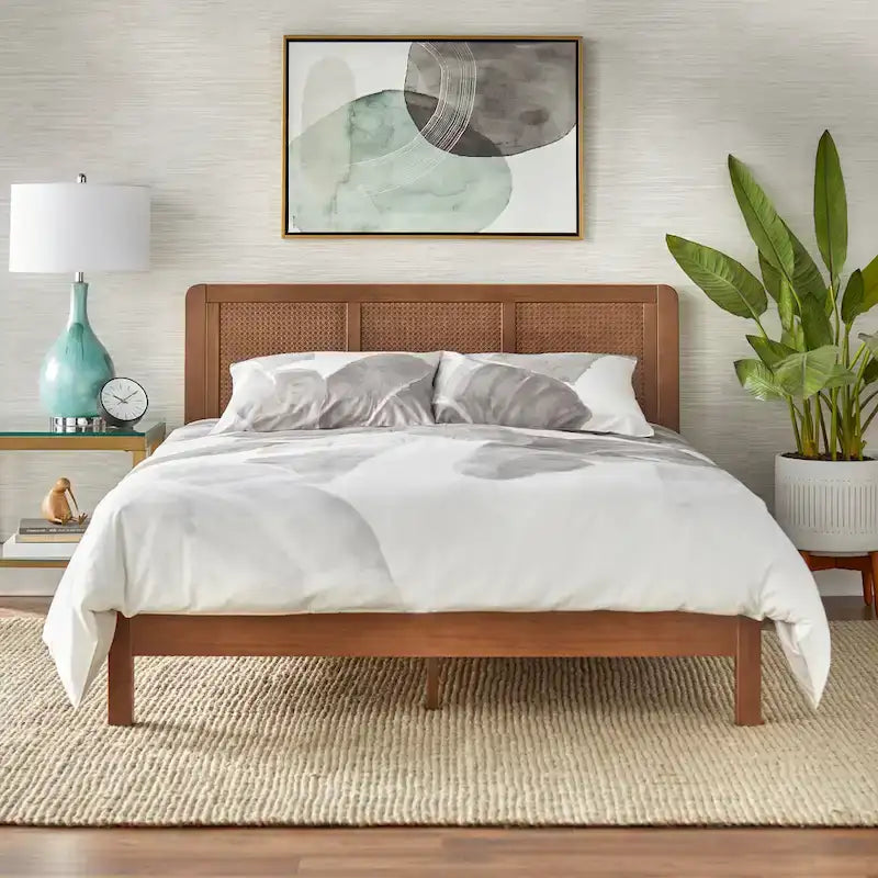 Lifestorey Larkin Queen Platform Bed in Mid-Century Style - image 3