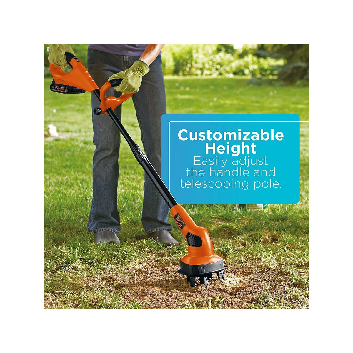 Black+Decker Lgc120 - 20V Max Lithium Garden Cultivator - image 9