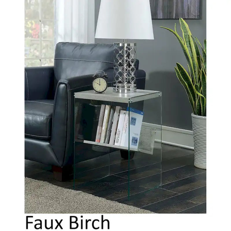 SoHo Glass End Table with Shelf by Convenience Concepts - image 21