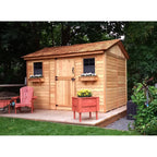 Cabana 12 ft. W x 8 ft. D Wood Storage Shed - image 3