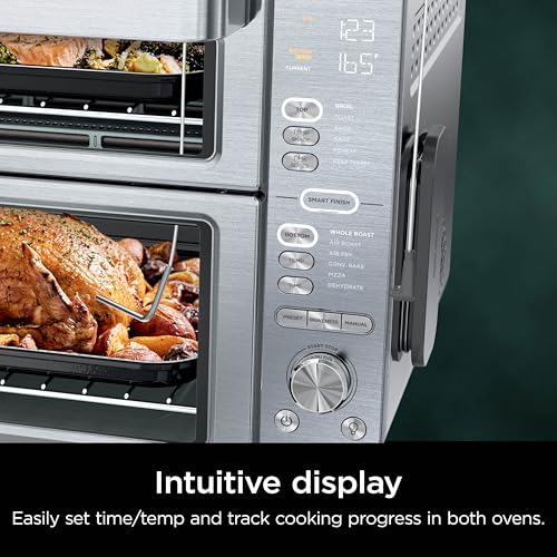 Ninja Countertop Oven Double Stack XL & Air Fryer with Pro Cook System, 12 in 1, Flexdoor, FlavorSeal, SMART FINISH with DualZone Technology, Air Fryer, Bake, Broil, Reheat, Stainless Steel, DCT651 - image 9