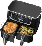 Ninja - Foodi 6-in-1 10-qt. XL 2-Basket Air Fryer with DualZone Technology and Smart Cook System - Black - image 1