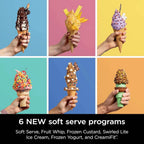 Ninja Swirl by CREAMi Ice Cream and Soft Serve Maker, Sorbet, Milkshake, Frozen Yogurt, Low Calories Program & More, 13-in-1, Soft Serve Handle, (2) CREAMi Swirl 16oz Pints, For Kids & ALL ages, NC701 - image 4