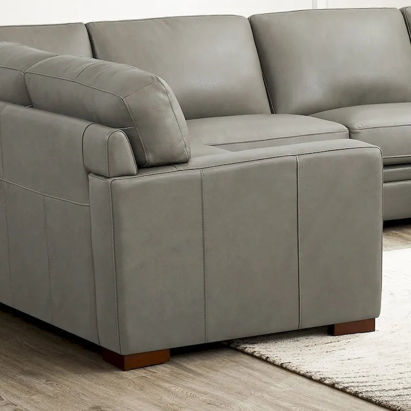 Hydeline Dillon Right-Facing Sectional Sofa with Chaise in Top Grain Leather - image 17