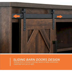Rustic Farmhouse Barndoor TV Stand - Entertainment Center for TVs up to 70 Inches - image 30