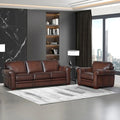 Hydeline Brookfield Premium Top Grain Leather Sofa and Chair Set - image 2