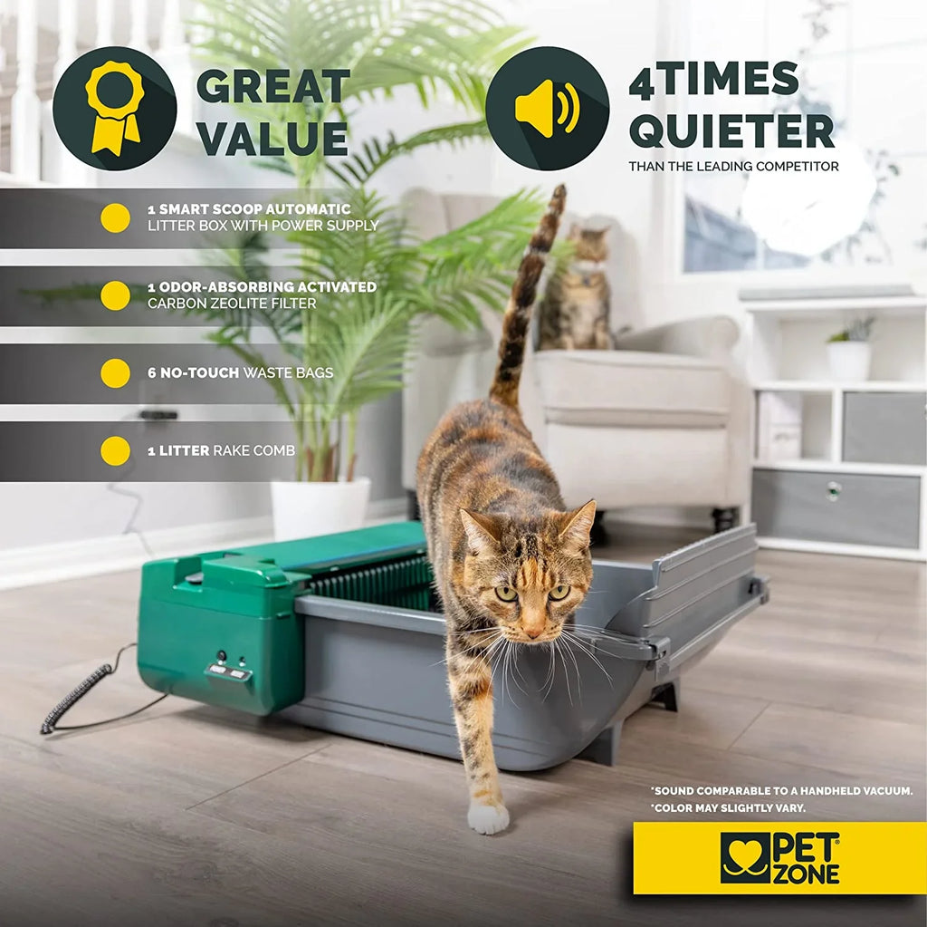 Pet Zone Smart Scoop Automatic Litter Box (Self Cleaning Litter Box, Cat Litter Box with No Expensive Refills) - image 3