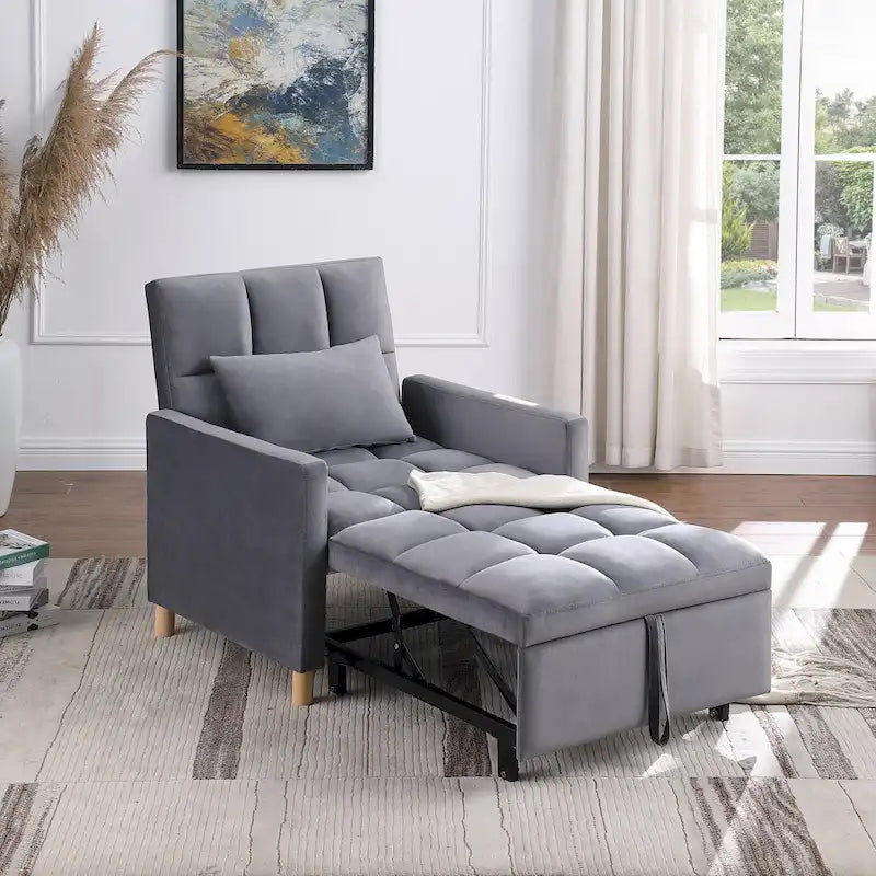 Versatile Sleeper Chair with Removable Pillow - image 5