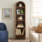 Better Homes & Gardens Juliet Narrow Arch Bookcase, Deep Green and Light Honey - image 3