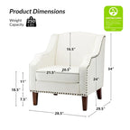 Set of 2 Lucretius Armchairs with Nailhead Trim by HULALA HOME - image 21