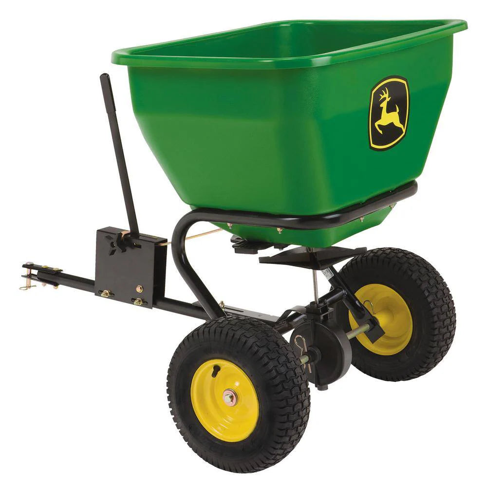 2025 175 lb Tow-Behind Broadcast Spreader, Rustproof Poly Hopper, Universal Fit - image 1