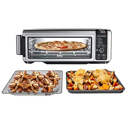 Ninja Foodi 9 in 1 Digital Air Fry Oven, Convection Oven, Toaster, Air Fryer with Flip Away Storage, Air Roast, Bake, Broil, Dehydrate, Reheat, Stainless Steel (102A) : Home & Kitchen - image 1