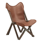 Cantu Authentic Top Grain Leather Tripolina Sling Chair by iNSPIRE Q Modern - image 28