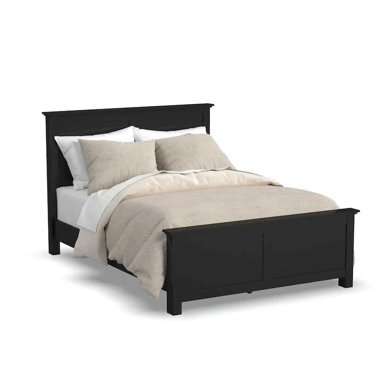 Homestyles Oak Park Black Wood Queen Bed and Nightstand Set - 2 Pieces - image 7