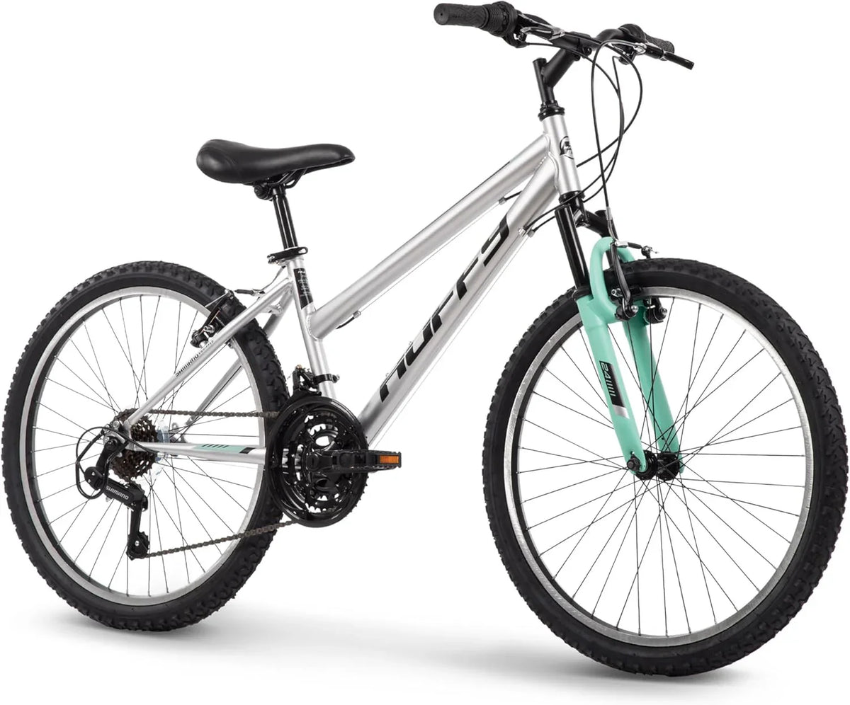 Huffy Stone Mountain Hardtail Mountain Bike for Boys/Girls/Men/Women, 20"/24"/26" Sizes, 6 or 21 Speed Shimano Twist Shifting, Front or Dual Suspension, Comfort Saddle, Sleek Colors - image 1