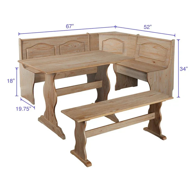 Simple Living Knox Nook 3-piece Dining Set - image 19