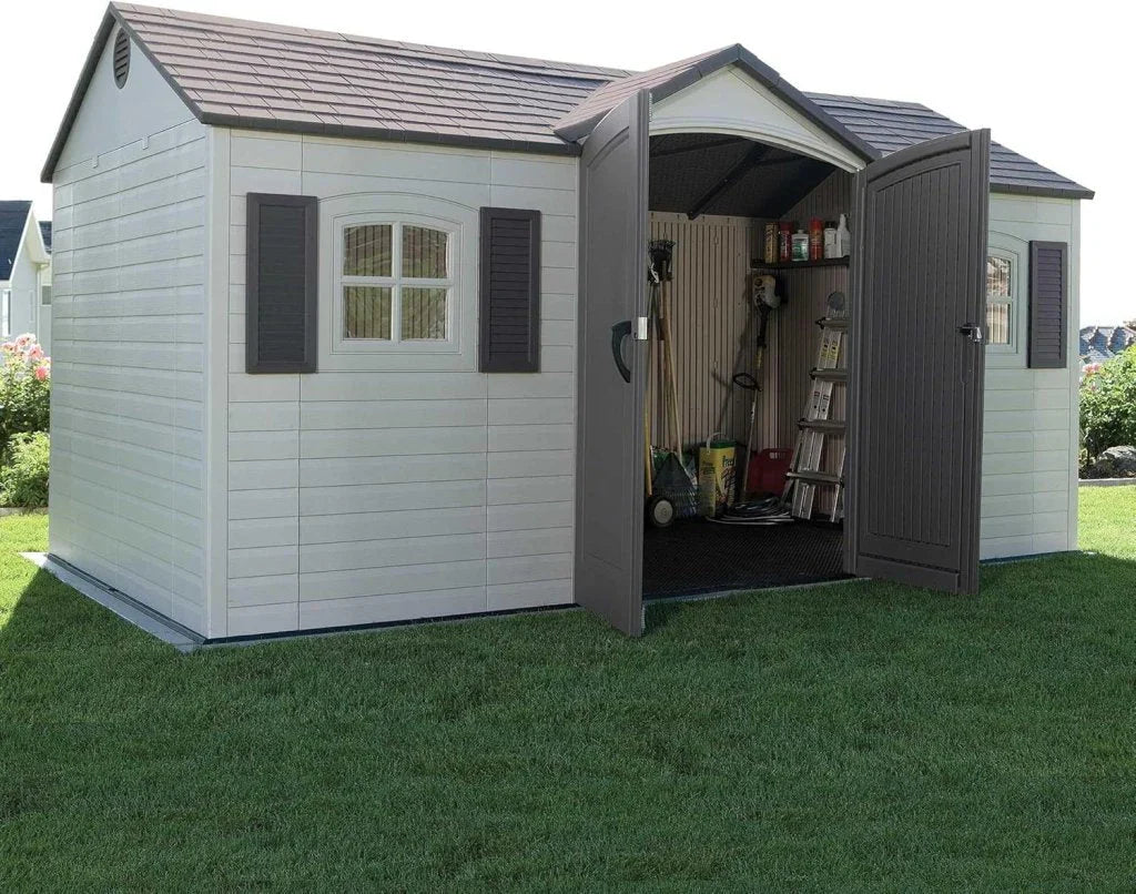 Lifetime 6446 Outdoor Storage Shed, 8 x 15 Foot, Desert Sand - image 3
