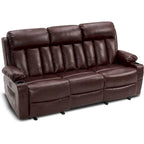 MCombo Faux Leather Electric Reclining Sofa with Heat and Massage - Models 6095/6075/6077 - image 36