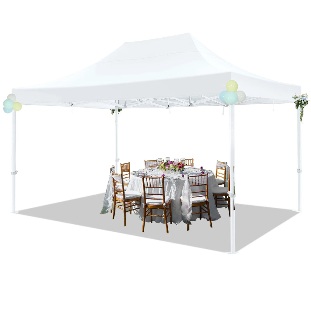 HOTEEL 10x15 Heavy Duty Canopy Tent ,Pop up Canopy for Parties Wedding,Commercial Easy up Gazebo with Roller Bag,UV 50+ &,White - image 11